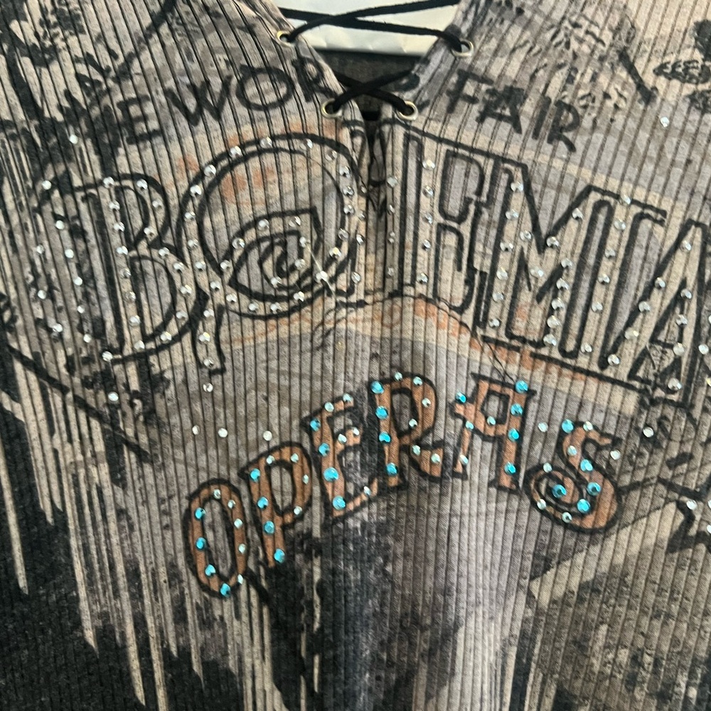 Vintage Skinny Minnie top w Hoodie